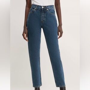 Everlane Organic Cotton 90’s Cheeky Jeans in Deep Atlantic Full Length SZ 26